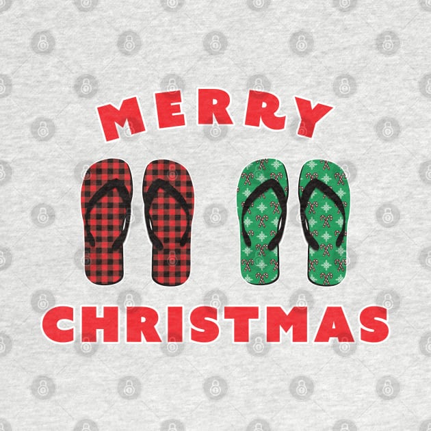 Merry Christmas Summer In Thongs aka Flip Flops by DPattonPD